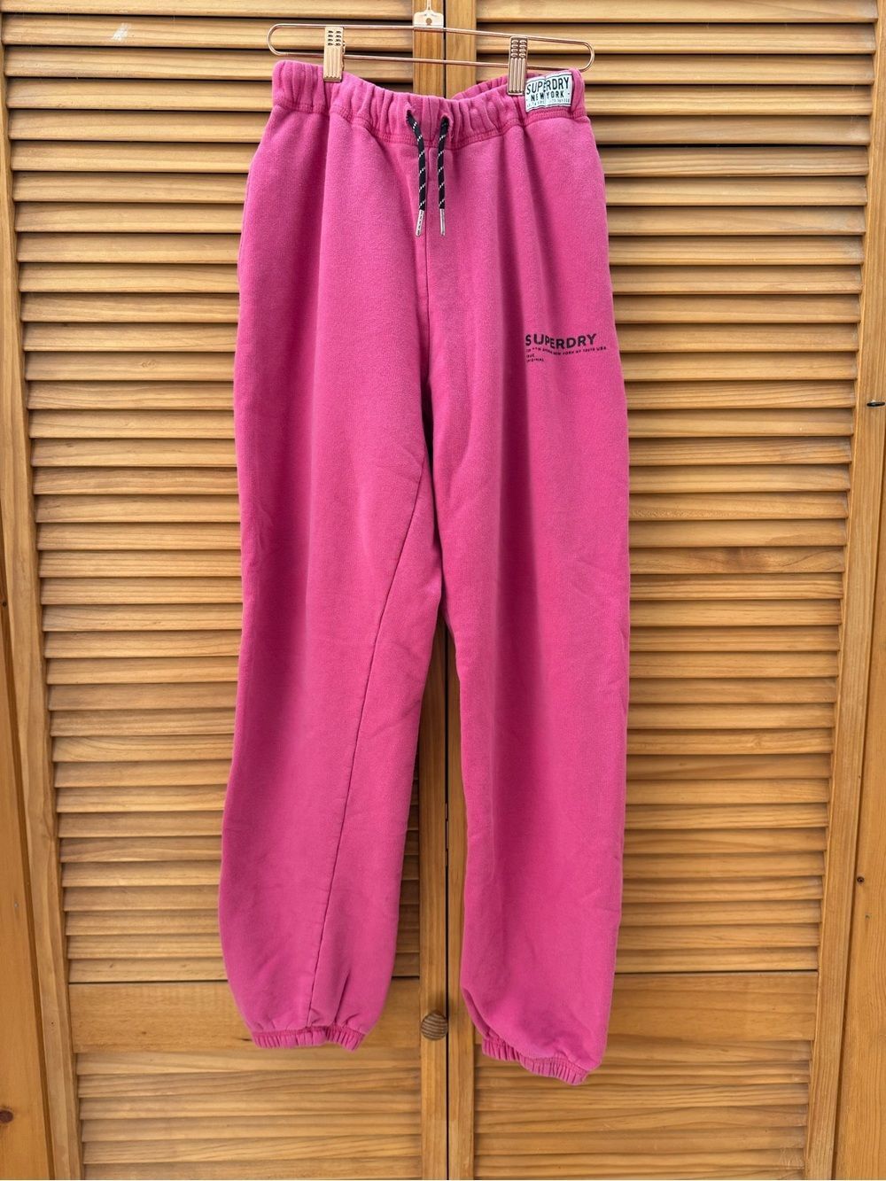 Superdry Pink Fleece Sweatpants size 4